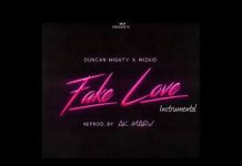 Starboy – Fake Love ft Duncan Mighty (Instrumental) wizkid fake love ft duncan mighty